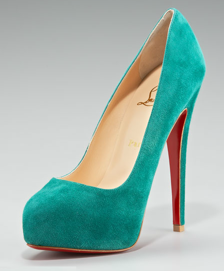 Christian Louboutin  Miss Clichy Suede Platform Pump $895.00