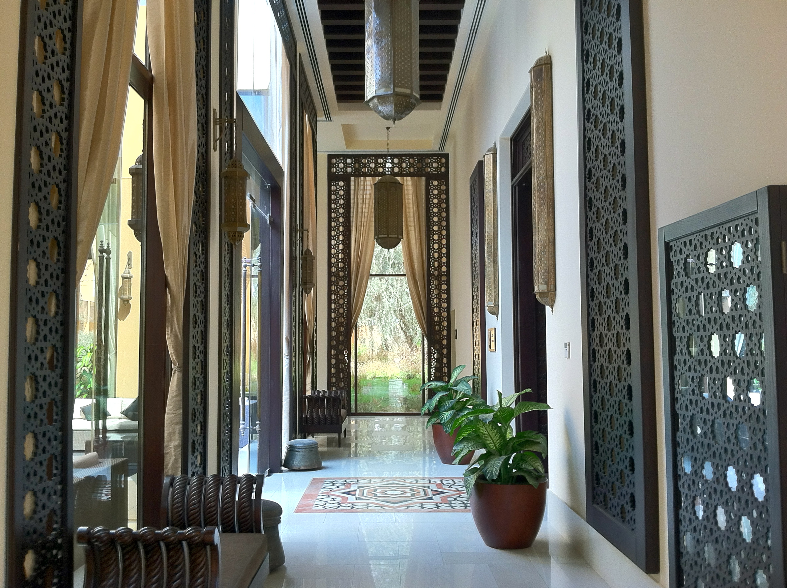 The contemporary adaptation of traditional Arabic architecture is a tribute to the heritage of the region.