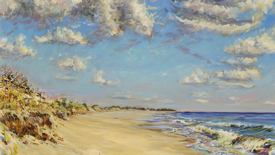 After the Swim 30 x 40, oil on canvas