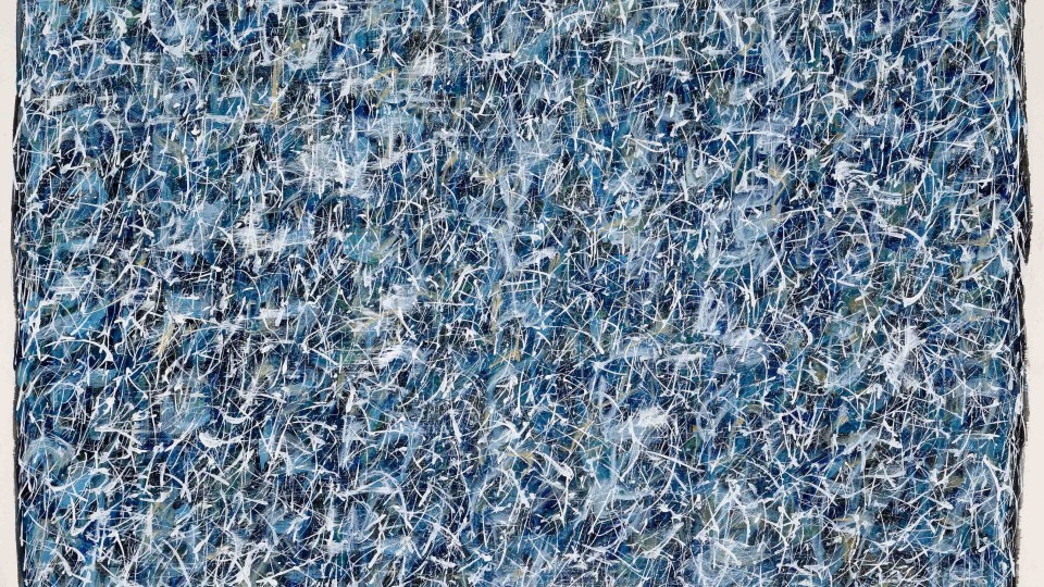 M Garrett, Tuning Fields #242, 2011,paper, 22 x 30