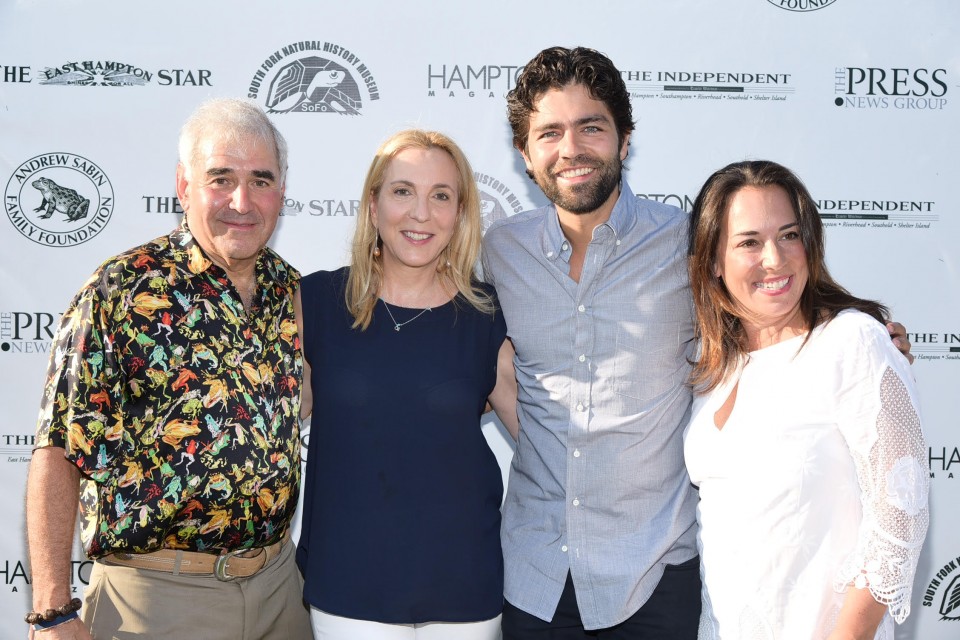 Andy Sabin, Susan Rockefeller,Adrian Grenier, Samantha Yanks photo by Rob Rich/SocietyAllure.com © 2015 robwayne1@aol.com 516-676-3939