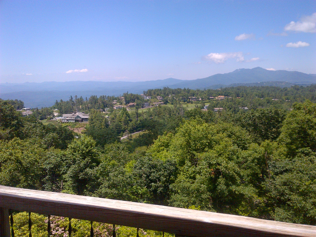 view from my parents deck wtih the club below