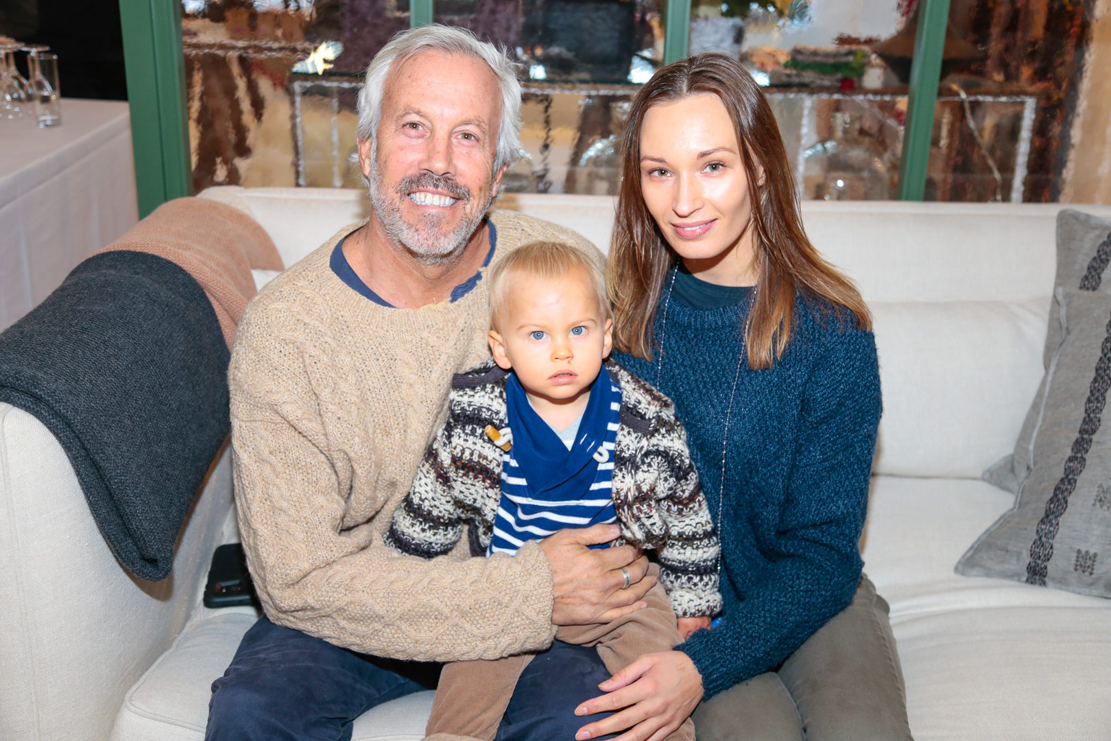 Hamptons singer Paul Fried with Karolina Sowa and their baby Wyatt