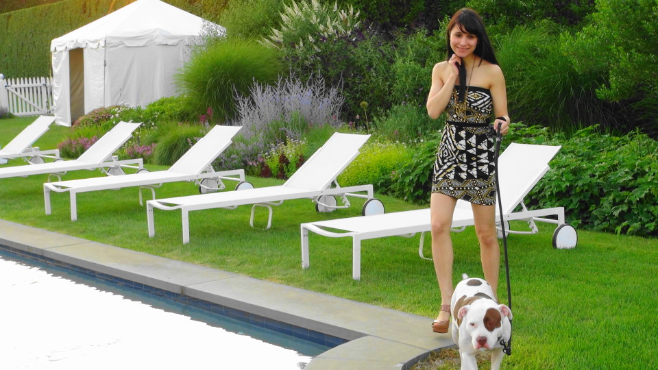Elisabeth Shafiroff with her rescue dog Daisy